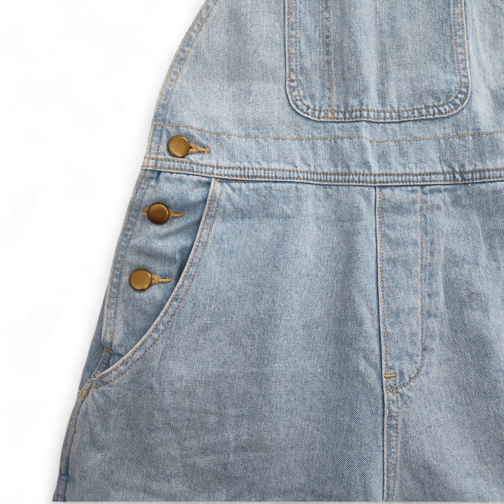 American Apparel Denim Short-Alls Medium Wash Indigo Size XS - Picture 5 of 9